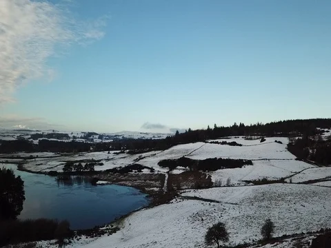 Drone Aerial of Knapps Loch Video stock 84865065