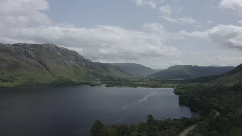 Drone Aerial of Loch Maree Vidéo 115734582