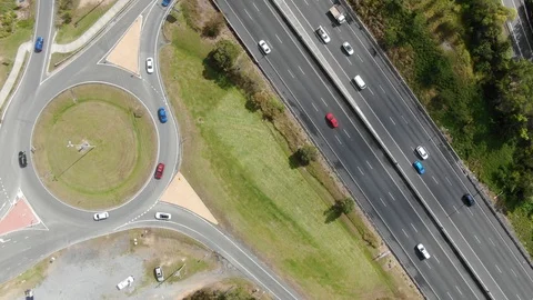 Drone aerial looking vertically down on ... | Stock Video | Pond5