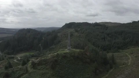 Drone Aerial of Murray's Monument Vídeos de archivo 163300860