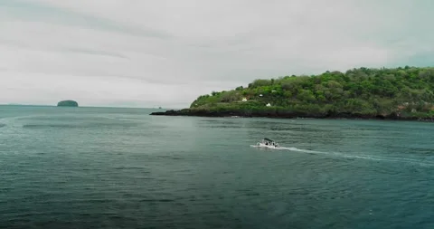 Drone Aerial of Ocean Waves Breaking Along Tropical Coast at Sunset 스톡 동영상 331188386