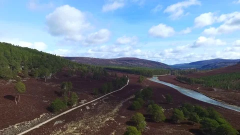Drone Aerial of the River Dee Video stock 81718526