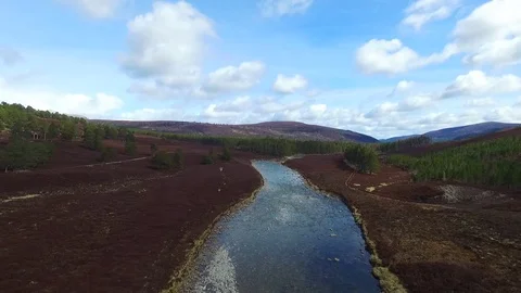 Drone Aerial of the River Dee Video stock 81718531