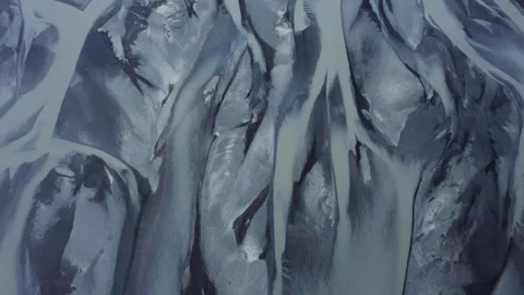 Drone Aerial Shot Of Meandre Delta River Iceland Stock Footage 282994293