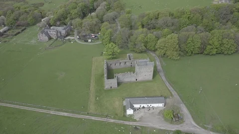 Drone Aerial of Skipness Castle Vidéo 113633051