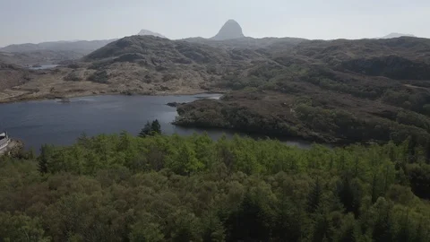Drone Aerial of Suilven Video stock 106931065