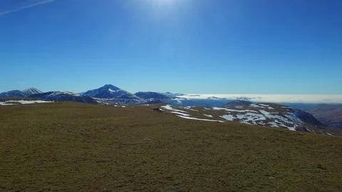 Drone Aerial of Thermal Inversion in Mountains 動画素材 81719372