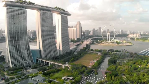 Drone Aerial view 4k Footage Of Gardens Stock Video Pond5