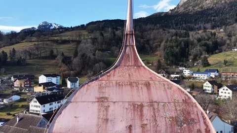 Drone Aerial View of clock tower 스톡 동영상 329014060