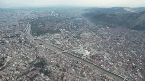 Drone Aerial View of Collapsed Buildings After Earthquake, February 8, 2023, Video stock 336522247