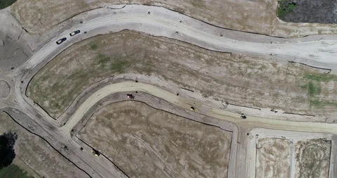 Drone Aerial view construction New Port Richey Pasco County Florida Stock Footage 105365552