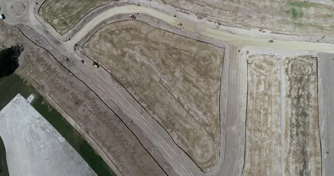 Drone Aerial view construction New Port Richey Pasco County Florida Stock Footage 105365591
