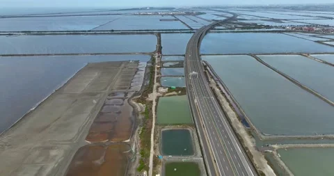 Drone: Aerial View of Highway Stock Footage 223605081
