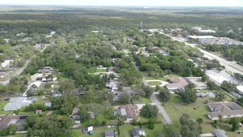 Drone Aerial view Pasco County, Odessa, FL 33556 Stock Footage 212968035