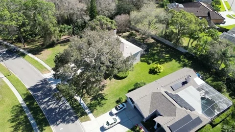 Drone Aerial view Pasco County, Odessa, FL 33556 Stock Footage 233357336