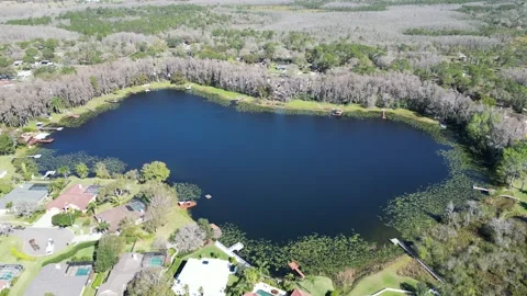 Drone Aerial view Pasco County, Odessa, FL 33556 Stock Footage 233357438