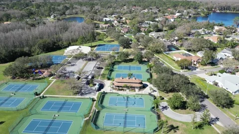 Drone Aerial view Pasco County, Odessa, FL 33556 Stock Footage 233357668
