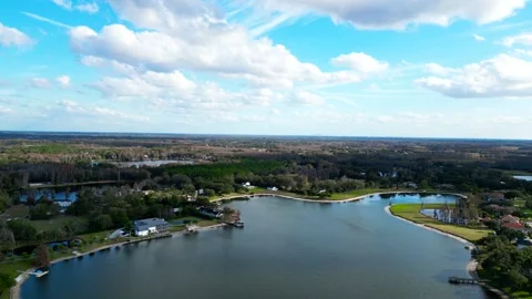 Drone Aerial view Pasco County, Odessa, FL 33556 Stock Footage 260732814
