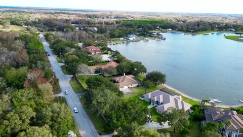 Drone Aerial view Pasco County, Odessa, FL 33556 Stock Footage 260732830