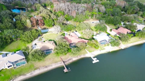 Drone Aerial view Pasco County, Odessa, FL 33556 Stock Footage 260732832