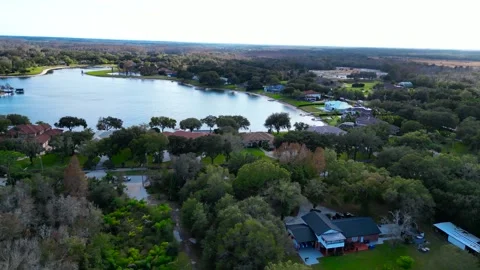 Drone Aerial view Pasco County, Odessa, FL 33556 Stock Footage 260732979
