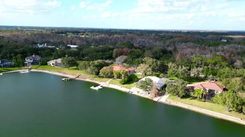 Drone Aerial view Pasco County, Odessa, FL 33556 Stock Footage 260733003