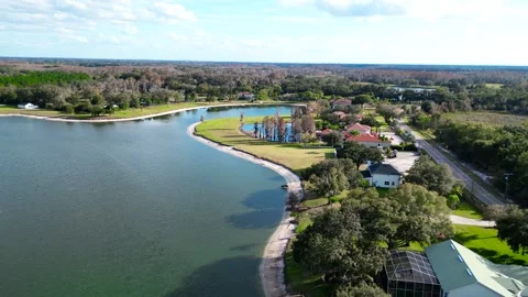 Drone Aerial view Pasco County, Odessa, FL 33556 Stock Footage 260733022