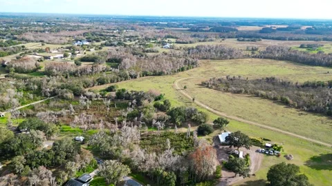 Drone Aerial view Pasco County, Odessa, FL 33556 Stock Footage 260733133