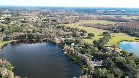 Drone Aerial view Pasco County, Odessa, FL 33556 Stock Footage 260733222