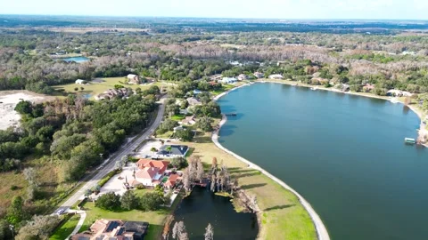 Drone Aerial view Pasco County, Odessa, FL 33556 Stock Footage 260733232