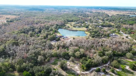 Drone Aerial view Pasco County, Odessa, FL 33556 Stock Footage 260733293