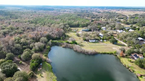 Drone Aerial view Pasco County, Odessa, FL 33556 Stock Footage 260733387