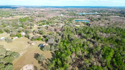 Drone Aerial view Pasco County, Odessa, FL 33556 Stock Footage 260733438