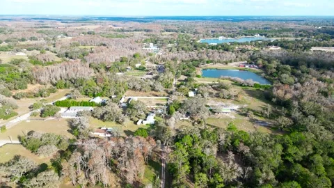 Drone Aerial view Pasco County, Odessa, FL 33556 Stock Footage 260733481