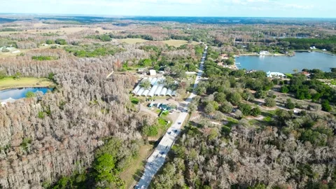 Drone Aerial view Pasco County, Odessa, FL 33556 Stock Footage 260733487