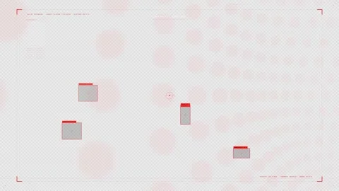 Drone Aerial View: Red Combat Threat LiDAR Scan Stock Footage 333867976