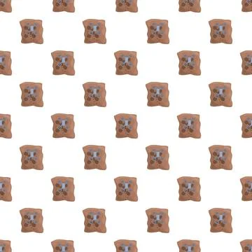 Drone aerial view repeating pattern on white background Stock Illustration