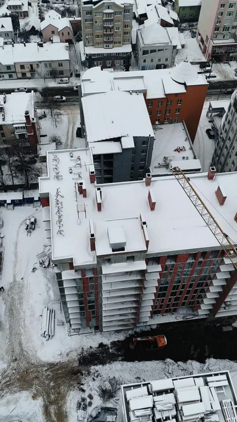 Drone aerial view of a rooftop Stock Footage 327842653