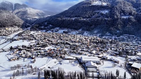 Drone Aerial View of Snow Video stock 315073652