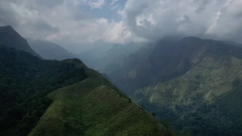 Drone aerials mountain and cloud Stock Footage 303320756