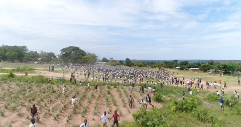 Drone african students 01 Video stock 114055414