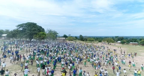 Drone african students 04 Video stock 114055254