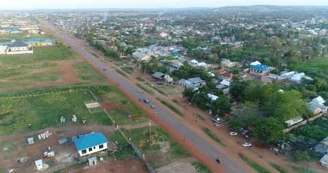 Drone african town Video stock 113075511