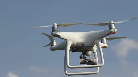Drone against the blue sky Stock Footage 115207914
