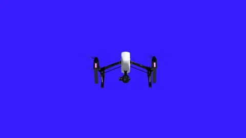 Drone in the Air (Bluescreen) Vídeo Stock 93267798