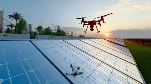 Drone air shuttle and low-altitude economy Stock-Footage 301510703