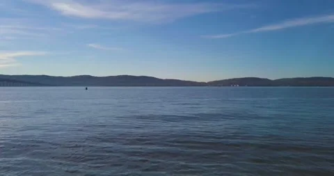 Drone along the water 1 스톡 동영상 296429843