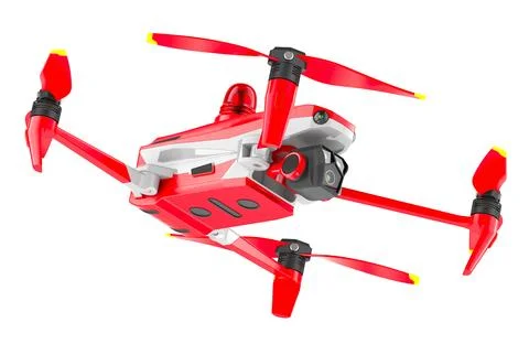 Drone ambulance,  3D rendering Stock Illustration