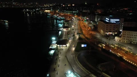 Drone and city lights Video stock 147127404