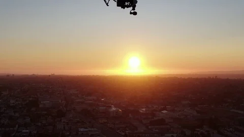 Drone and Sunset Video stock 117533131